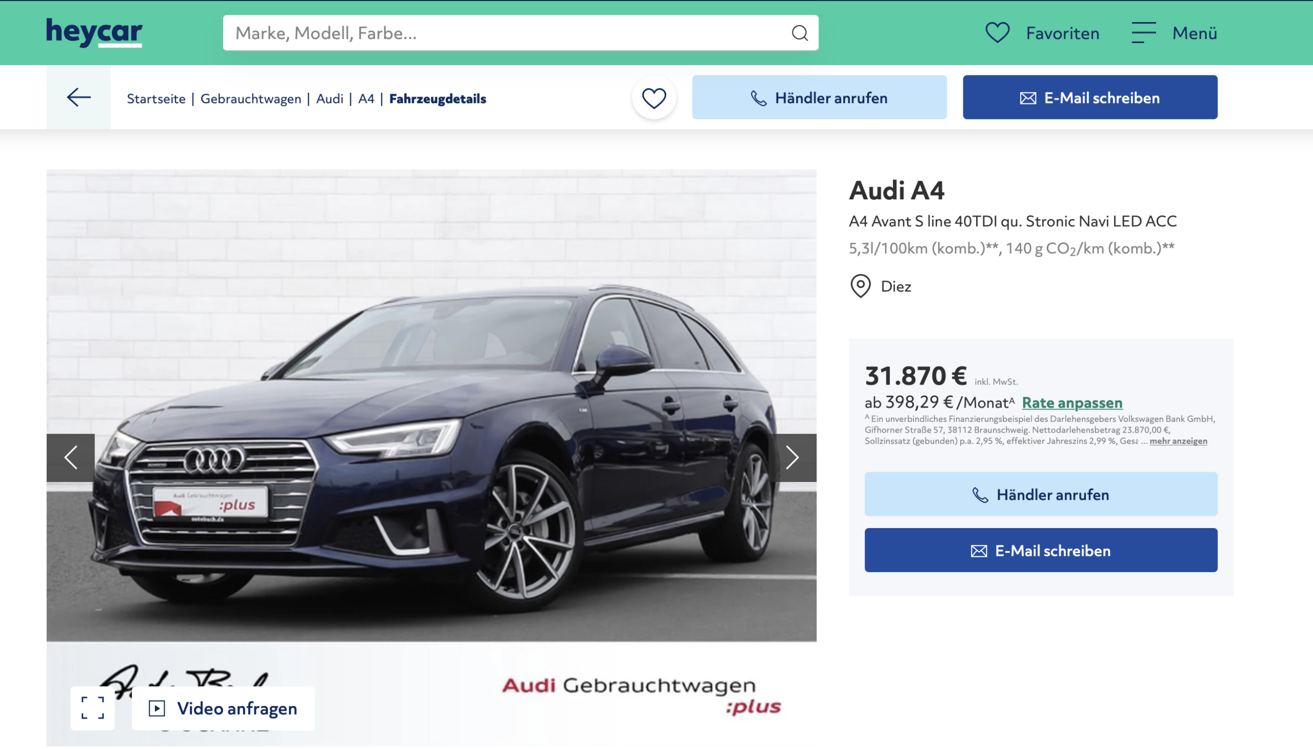 Audi A4 Avant 40 TDI S-line S-Tronic - Photo