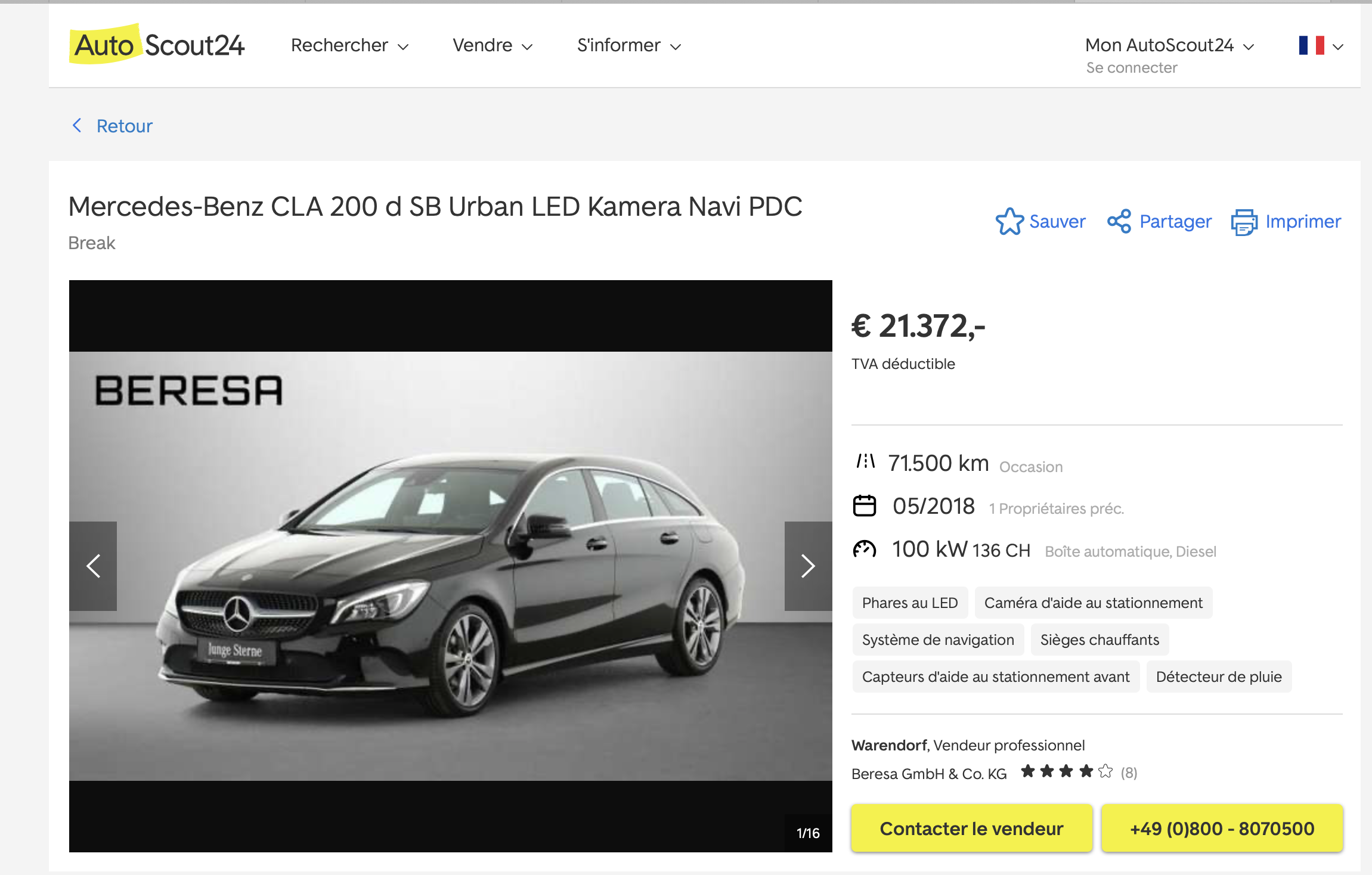 Mercedes-Benz CLA 200 d SB Urban LED Navi - Photo